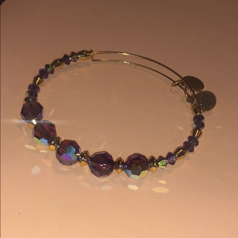 Purple Iridescent SWAROVSKI Alex and Ani Bracelet